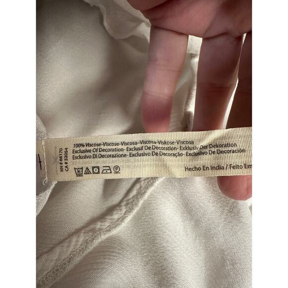 Intimately Free People Tank Dress Gauzy Boho Shark Hi Lo Hem Festival Resort M - Picture 12 of 12